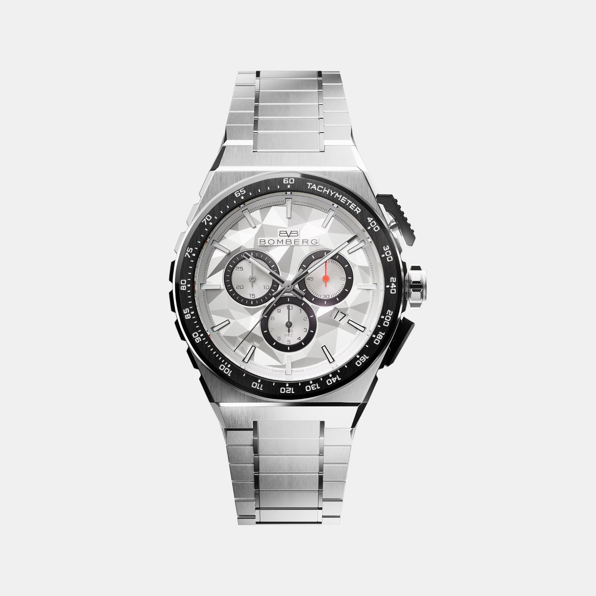 Apex Pulse Men Quartz Grey Dial Chronograph Stainless Steel Watch NT42CHSP.02-2.12
