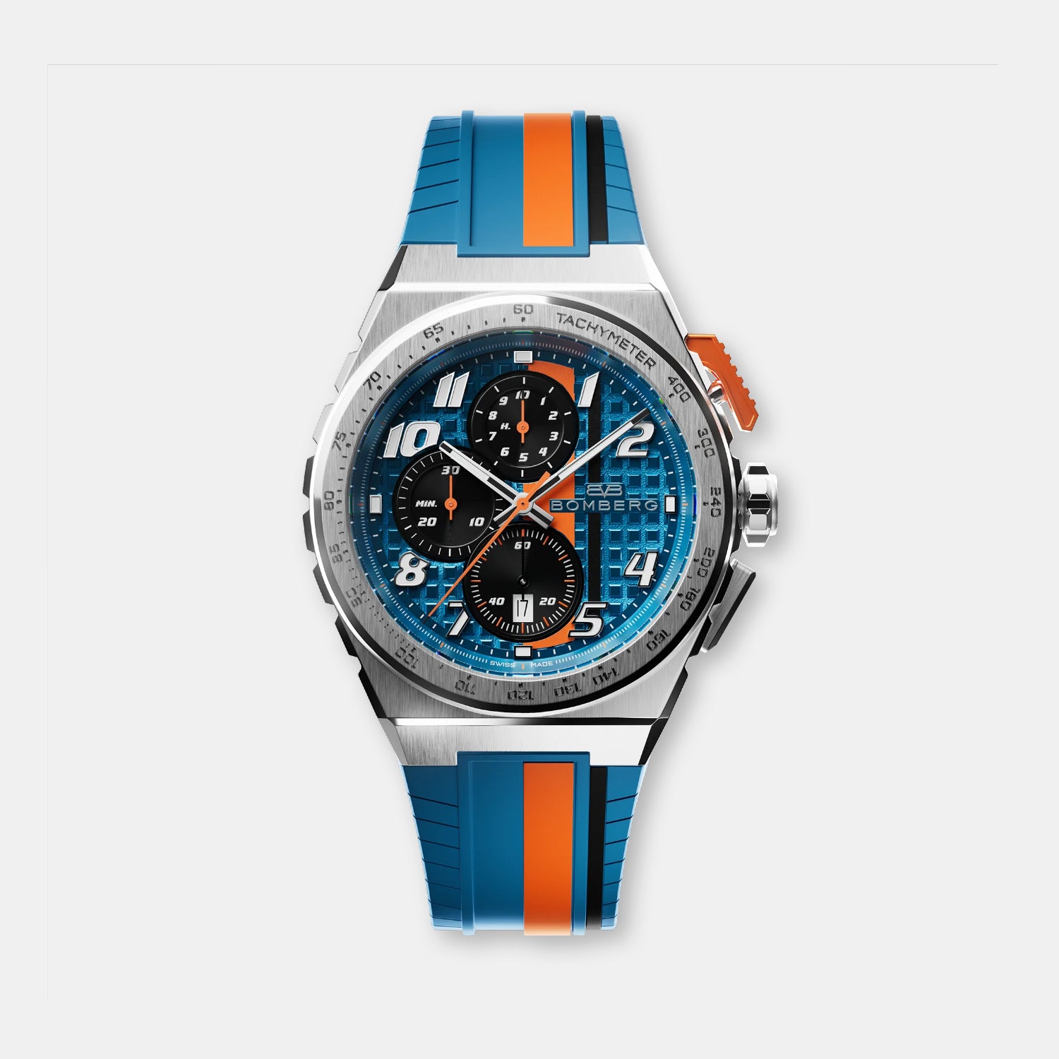 Apex Racing Men Quartz Blue Dial Chronograph Silicone Watch NT42CHSS.01-11.12