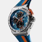 Apex Racing Men Quartz Blue Dial Chronograph Silicone Watch NT42CHSS.01-11.12