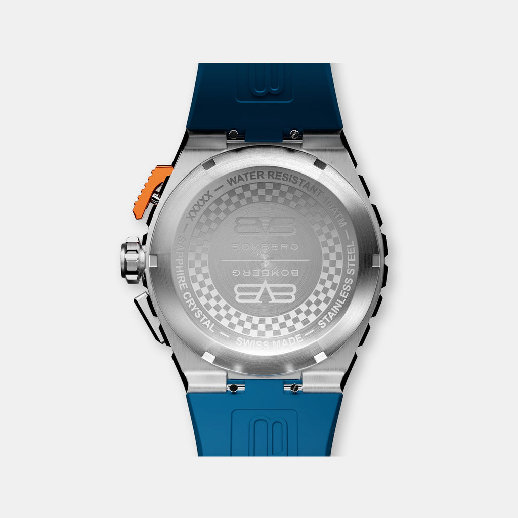 Apex Racing Men Quartz Blue Dial Chronograph Silicone Watch NT42CHSS.01-11.12