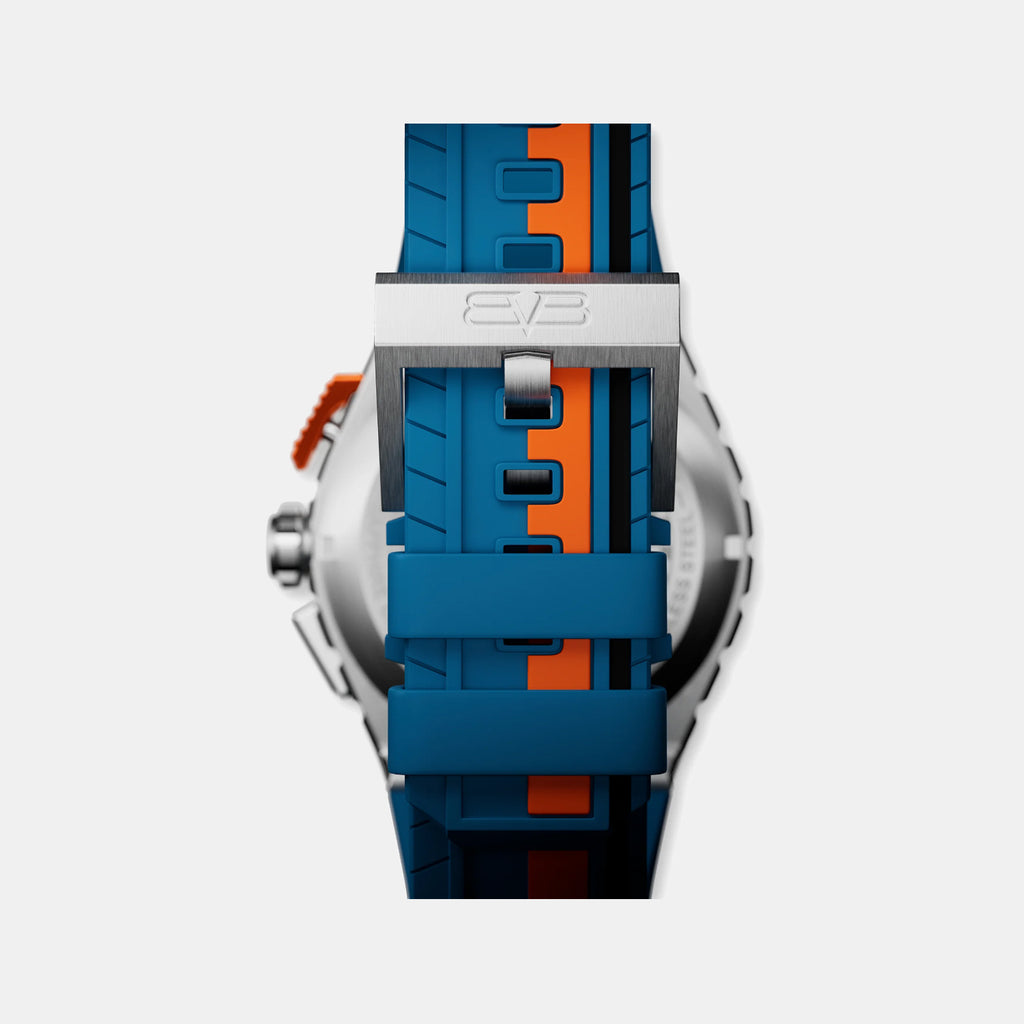 Apex Racing Men Quartz Blue Dial Chronograph Silicone Watch NT42CHSS.01-11.12