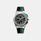 Apex Racing Men Quartz Black Dial Chronograph Silicone Watch NT42CHSS.01-2.12