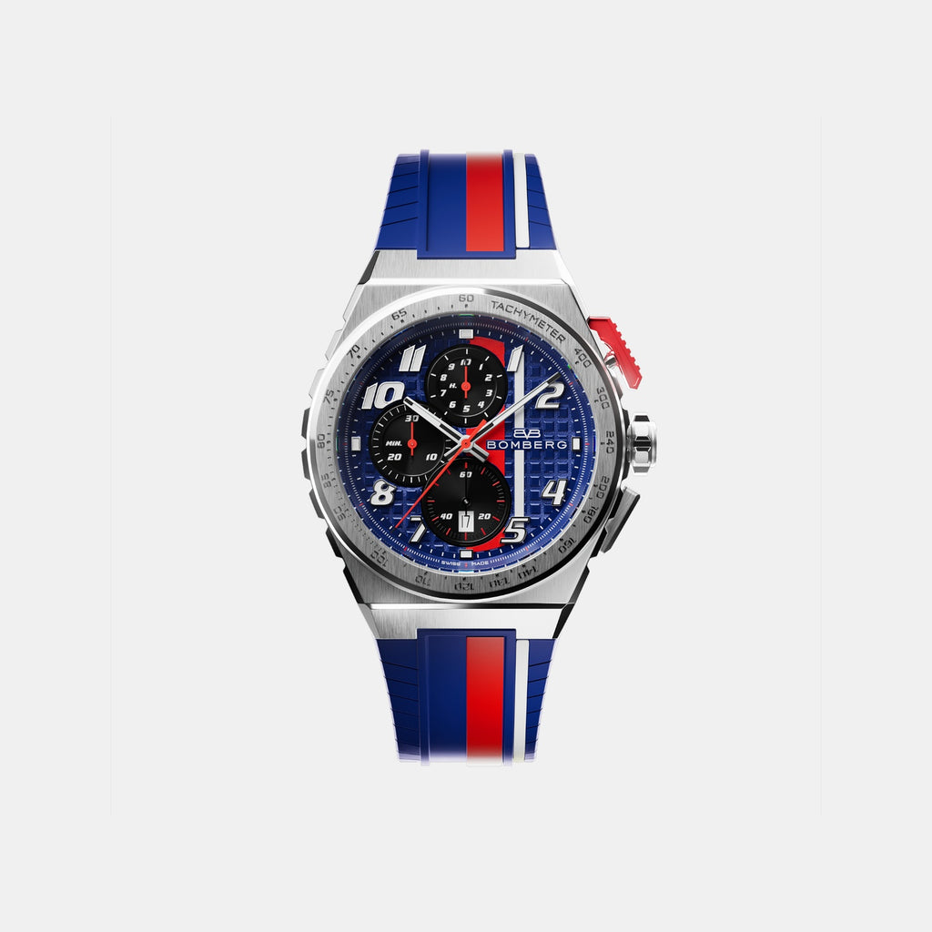 Apex Racing Men Quartz Blue Dial Chronograph Silicone Watch NT42CHSS.01-3.12