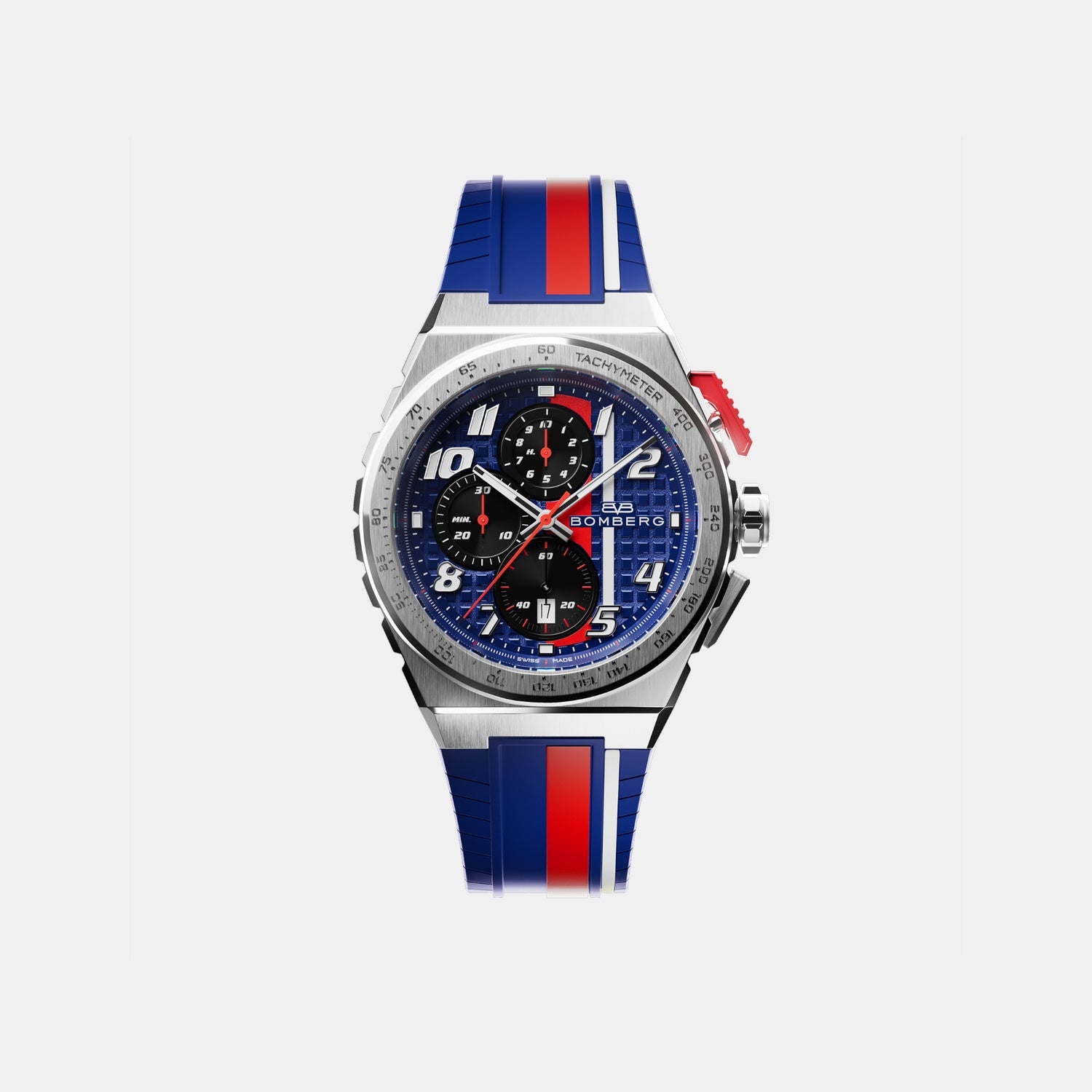 Apex Racing Men Quartz Blue Dial Chronograph Silicone Watch NT42CHSS.01-3.12