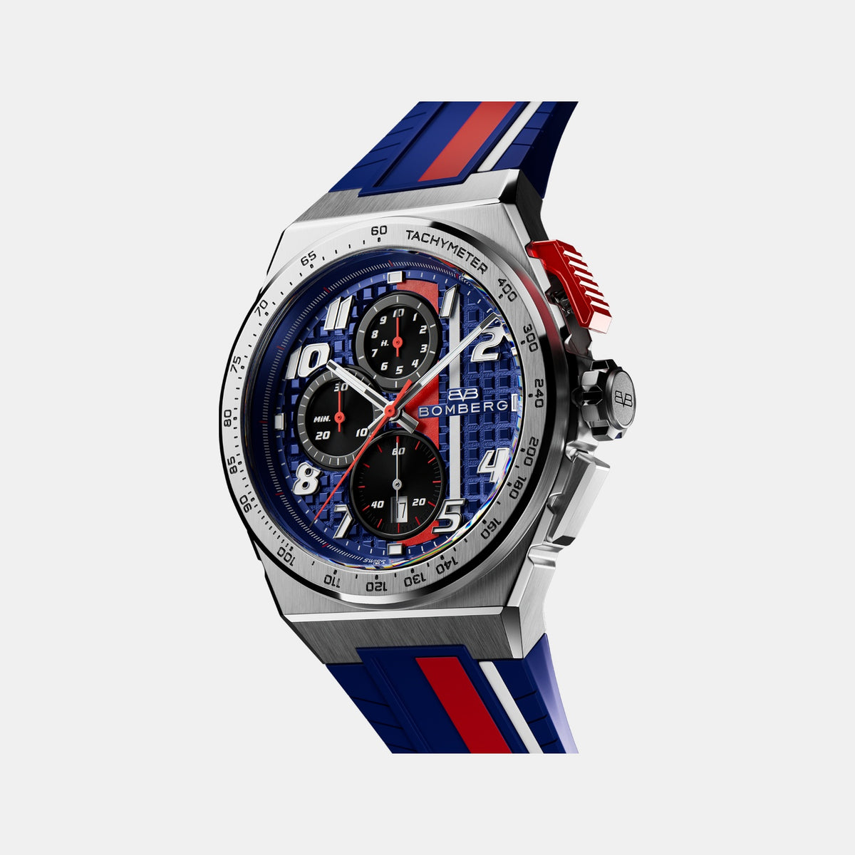 Apex Racing Men Quartz Blue Dial Chronograph Silicone Watch NT42CHSS.01-3.12