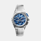 Apex Pulse Men Quartz Blue Dial Chronograph Stainless Steel Watch NT42CHSS.02-3.12