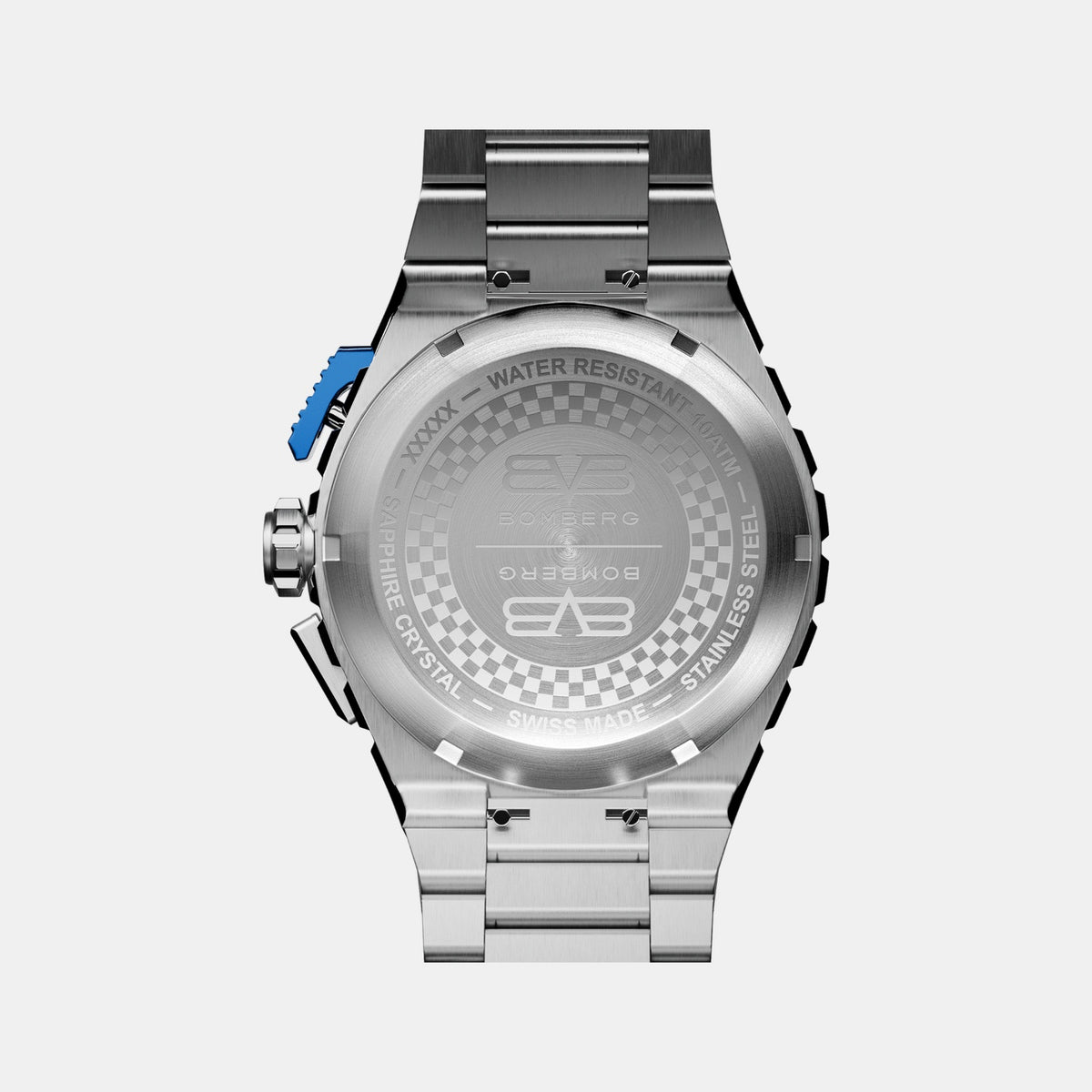 Apex Pulse Men Quartz Blue Dial Chronograph Stainless Steel Watch NT42CHSS.02-3.12