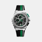 Apex Racing Men Quartz Black Dial Chronograph Silicone Watch NT42CHSS.01-2.12