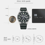 Promaster Men Automatic Black Dial Analog Rubber Watch NY0120-01E