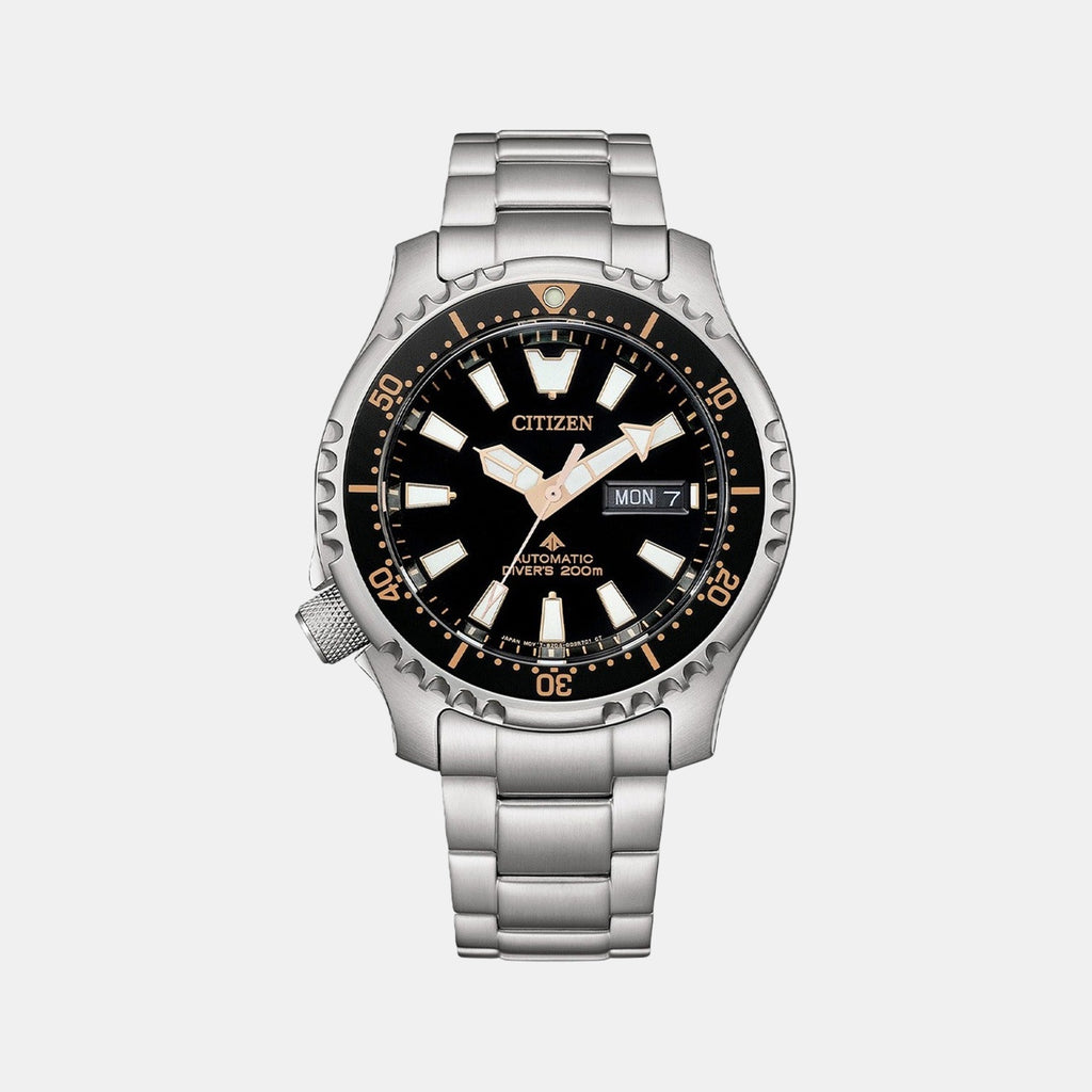 Promaster Men Automatic Black Dial Analog Stainless Steel Watch NY0160-66E