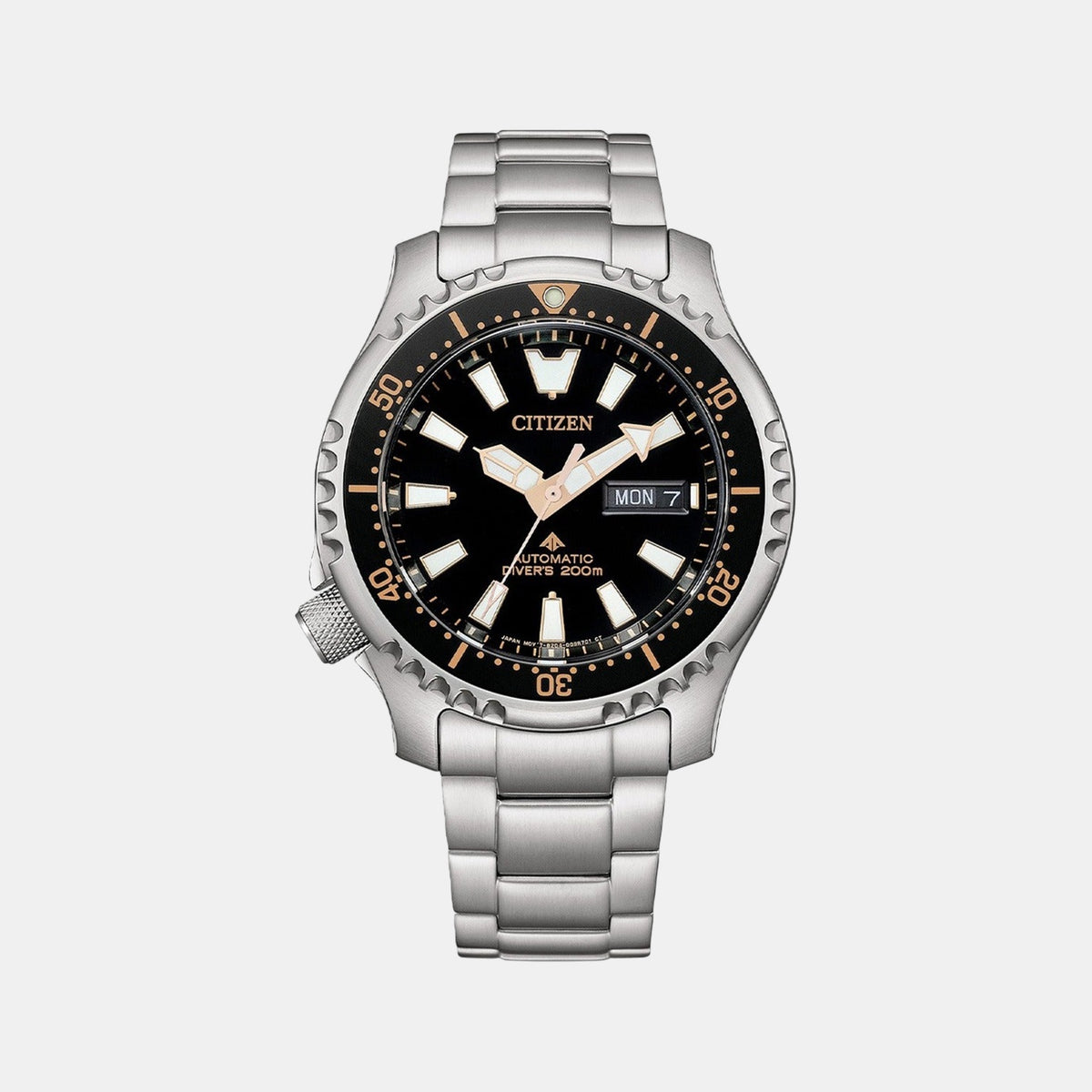 Promaster Men Automatic Black Dial Analog Stainless Steel Watch NY0160-66E