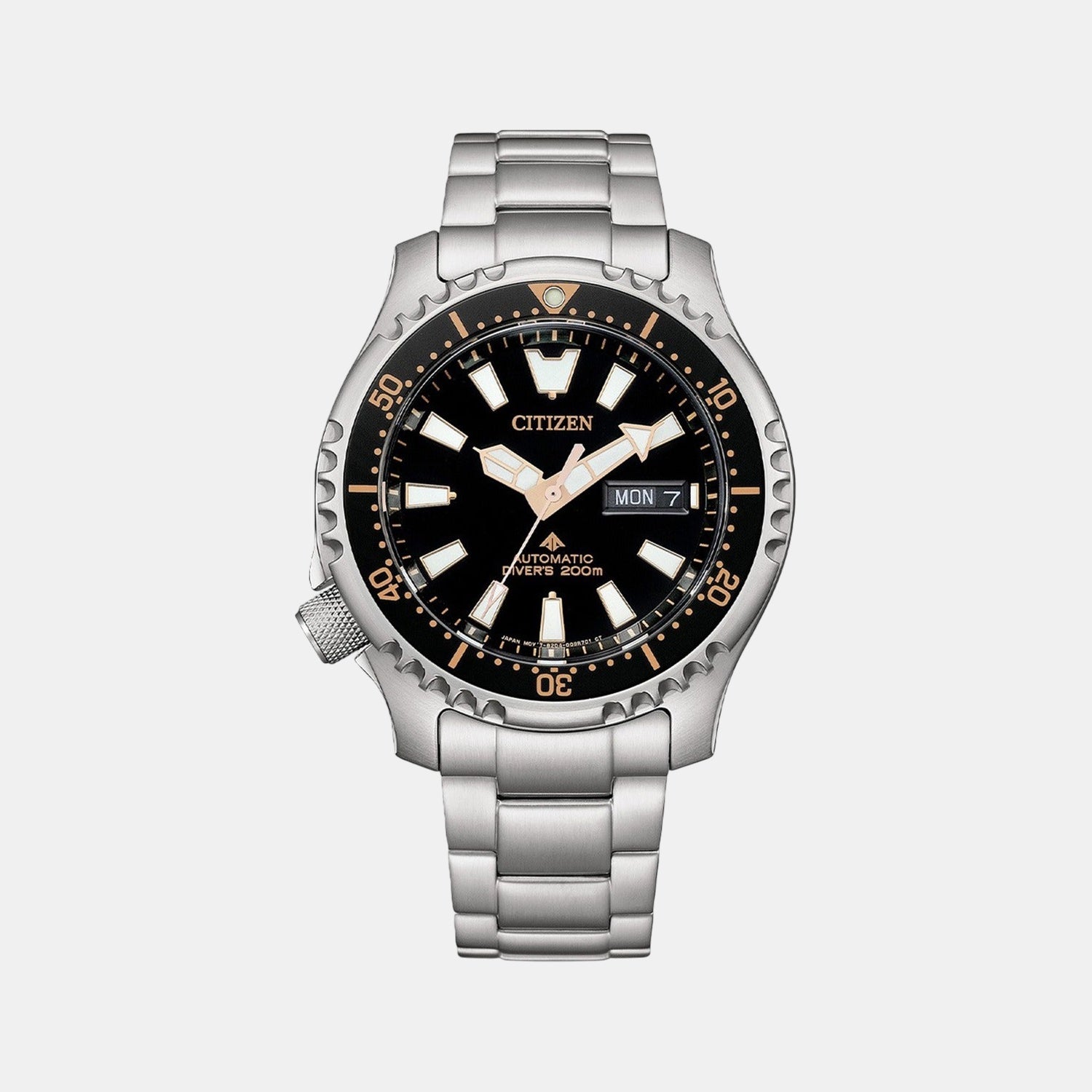 Promaster Men Automatic Black Dial Analog Stainless Steel Watch NY0160-66E