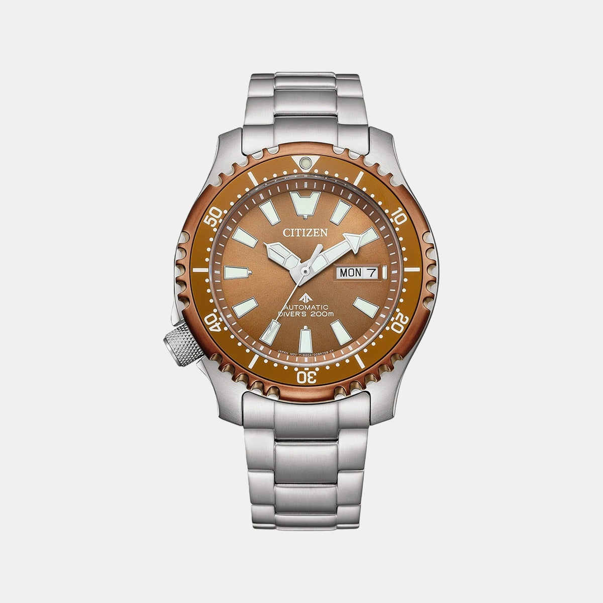 Promaster Men Automatic Copper Dial Analog Stainless Steel Watch NY0164-65X