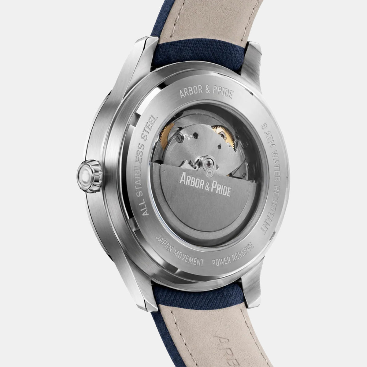 Opera Men Automatic Blue Dial Analog Leather Watch Opera Silver - Blue