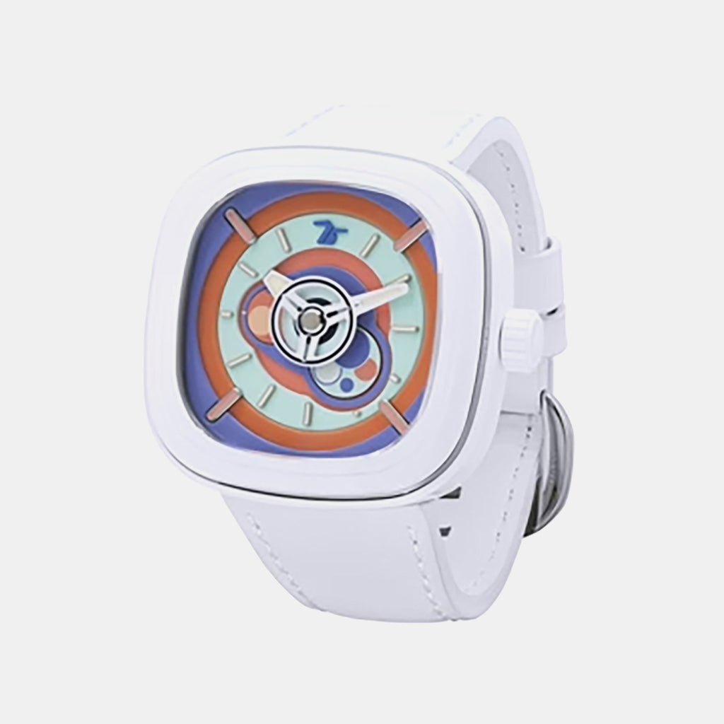 Bubblegum Unisex Automatic Blue Dial Analog Leather Watch P1C-06