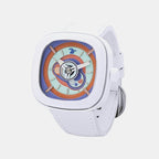 Bubblegum Unisex Automatic Blue Dial Analog Leather Watch P1C-06