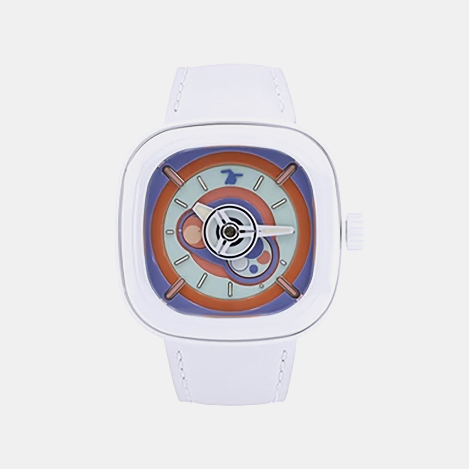 Bubblegum Unisex Automatic Blue Dial Analog Leather Watch P1C-06
