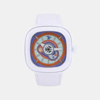Bubblegum Unisex Automatic Blue Dial Analog Leather Watch P1C-06