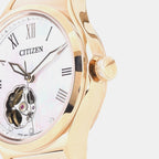 Women Automatic White Dial Analog Stainless Steel Watch PC1007-81D