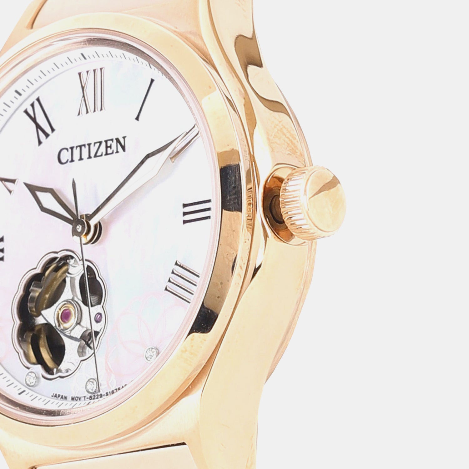 Women Automatic White Dial Analog Stainless Steel Watch PC1007-81D