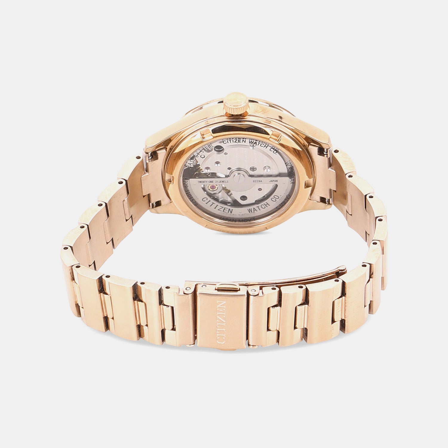 Women Automatic White Dial Analog Stainless Steel Watch PC1007-81D