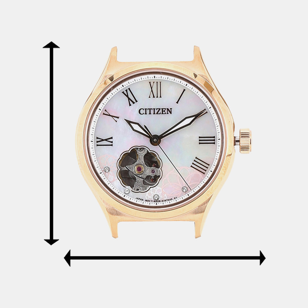 Women Automatic White Dial Analog Stainless Steel Watch PC1007-81D