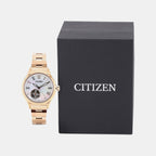 Women Automatic White Dial Analog Stainless Steel Watch PC1007-81D