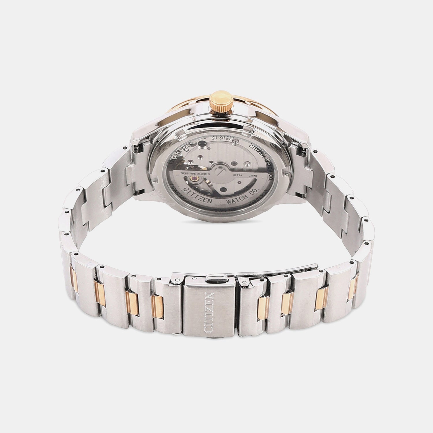 Women Automatic White Dial Analog Stainless Steel Watch PC1008-89A
