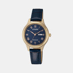 Women Automatic Blue Dial Analog Leather Watch PD7133-11L