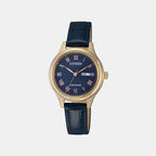Women Automatic Blue Dial Analog Leather Watch PD7133-11L