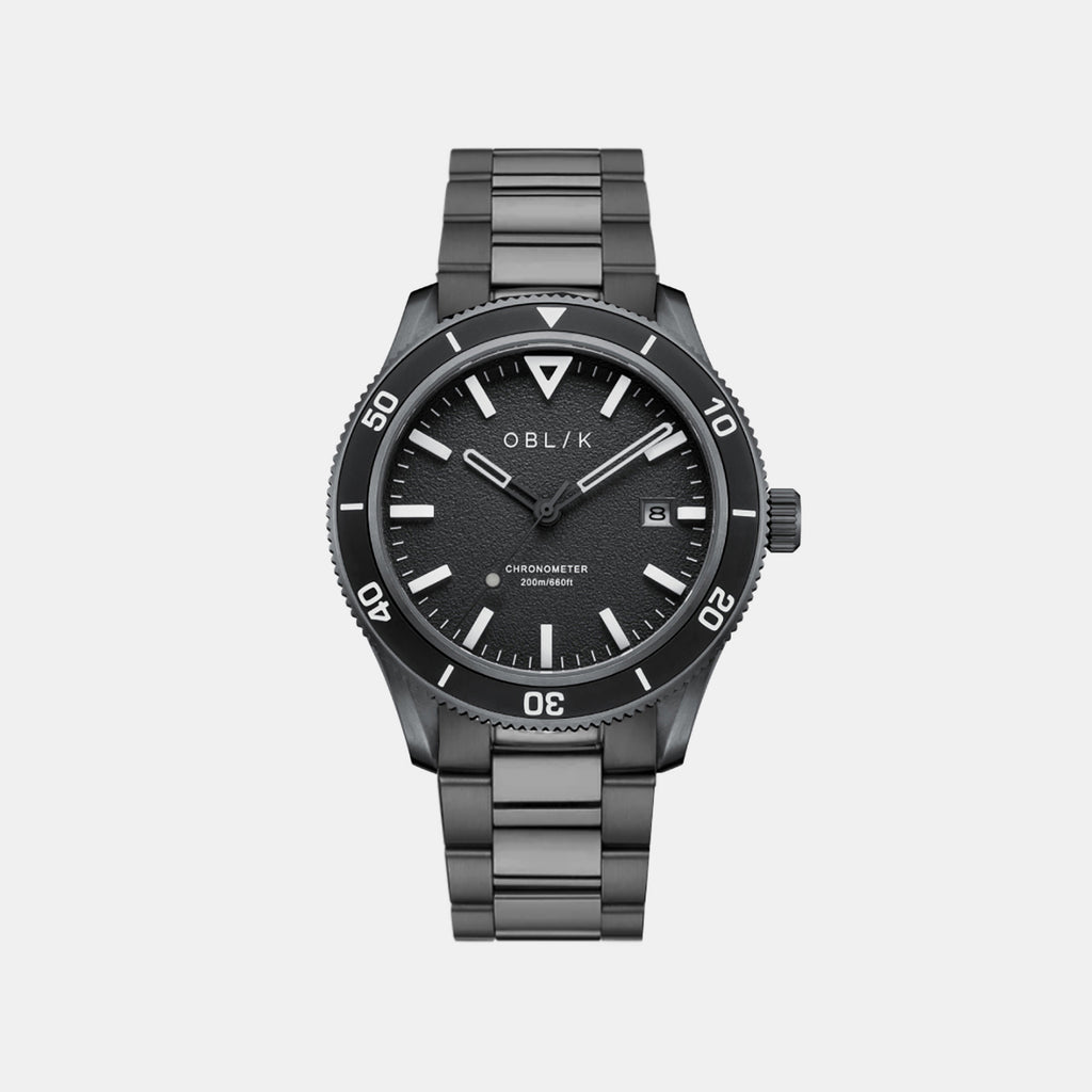 Men Automatic Black Dial Analog Stainless Steel Watch PHANTOM-METAL