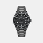 Men Automatic Black Dial Analog Stainless Steel Watch PHANTOM-METAL