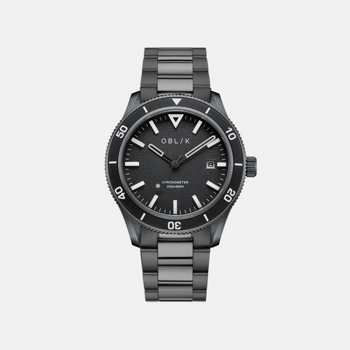 Men Automatic Black Dial Analog Stainless Steel Watch PHANTOM-METAL