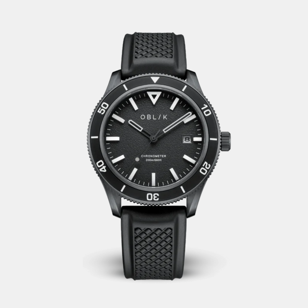 Phantom Men Automatic Black Dial Analog Silicone Watch