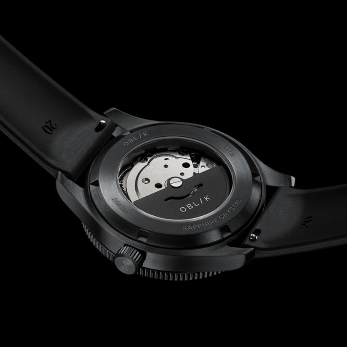 Phantom Men Automatic Black Dial Analog Silicone Watch PHANTOM
