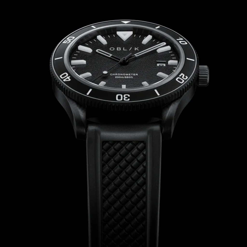 Phantom Men Automatic Black Dial Analog Silicone Watch