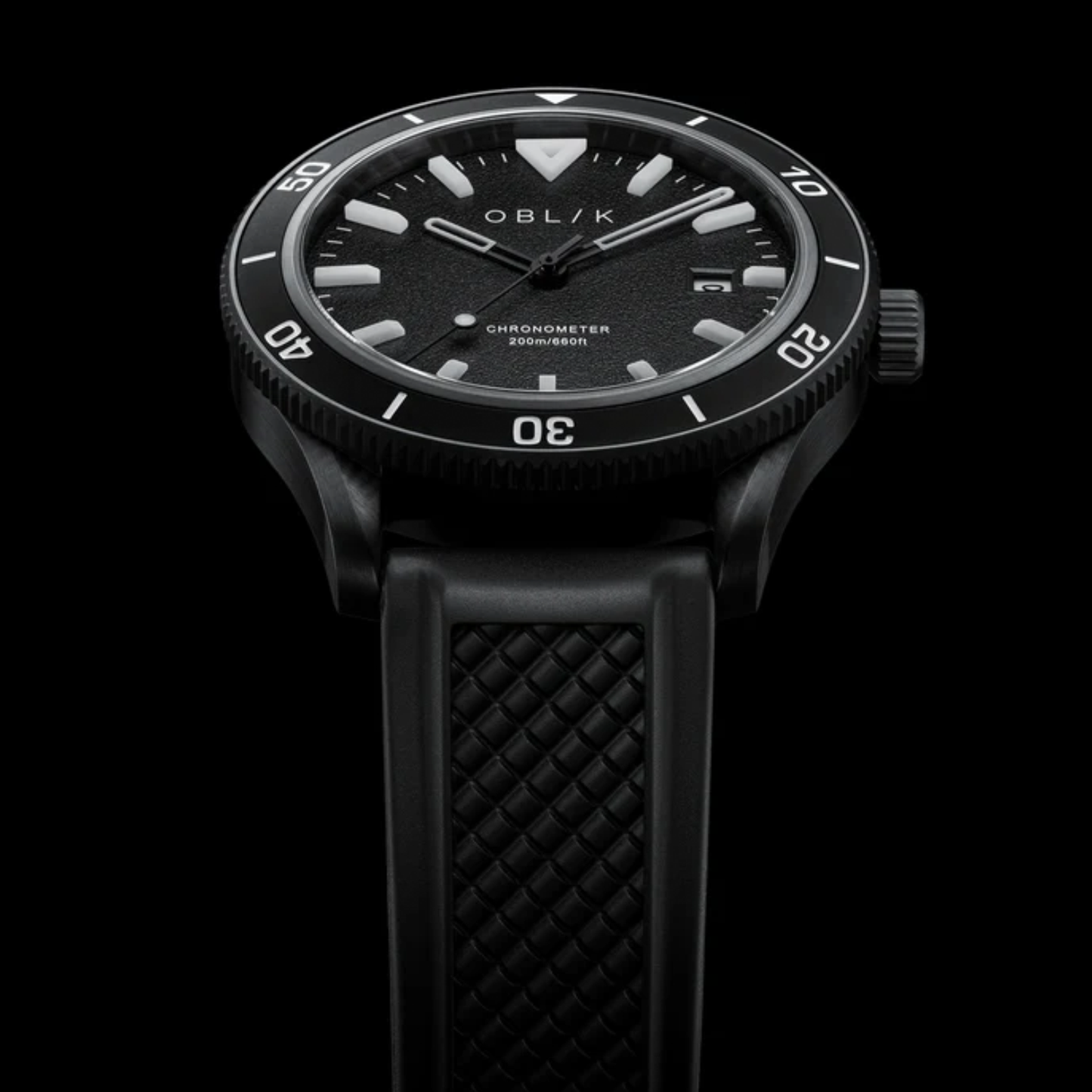 Phantom Men Automatic Black Dial Analog Silicone Watch