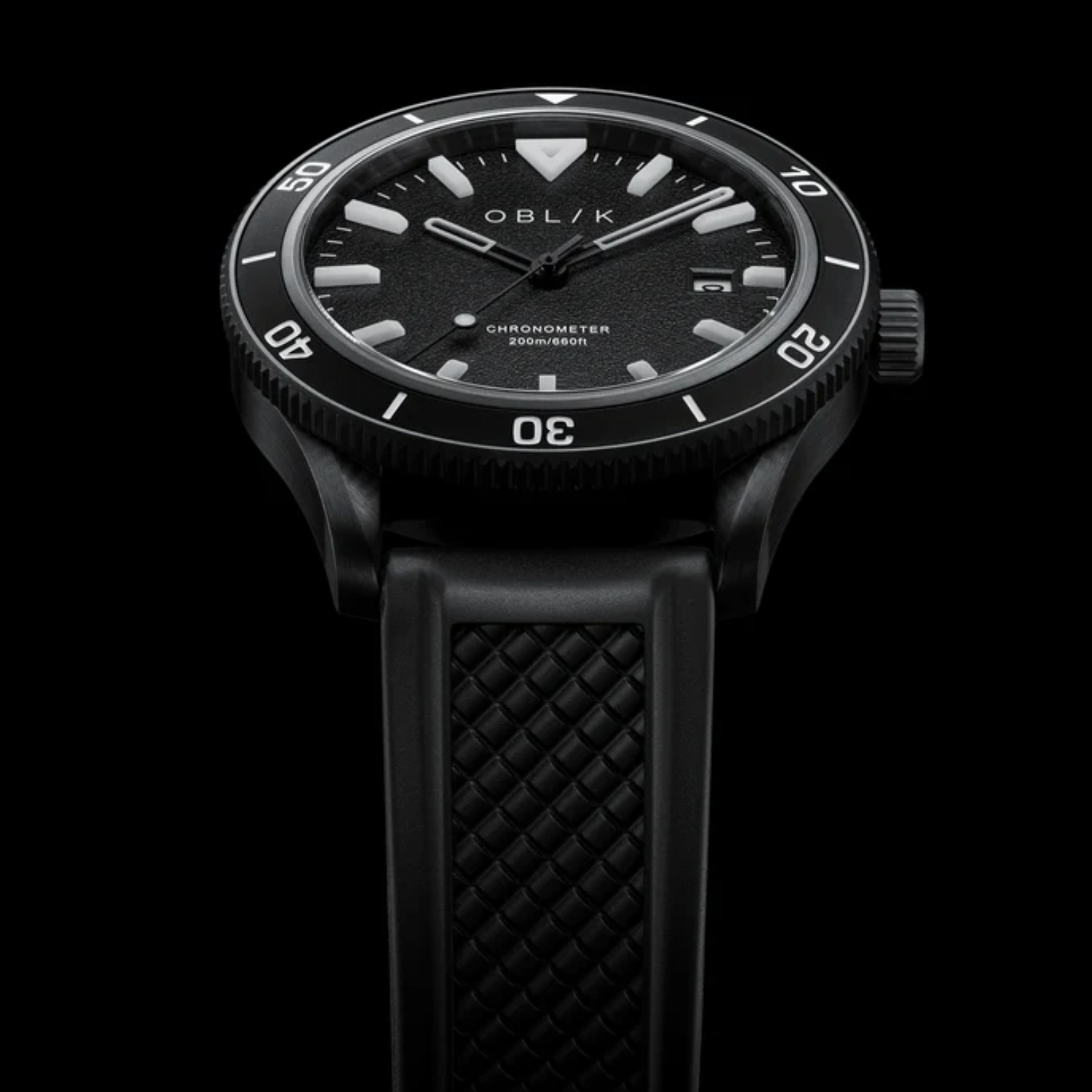 Phantom Men Automatic Black Dial Analog Silicone Watch