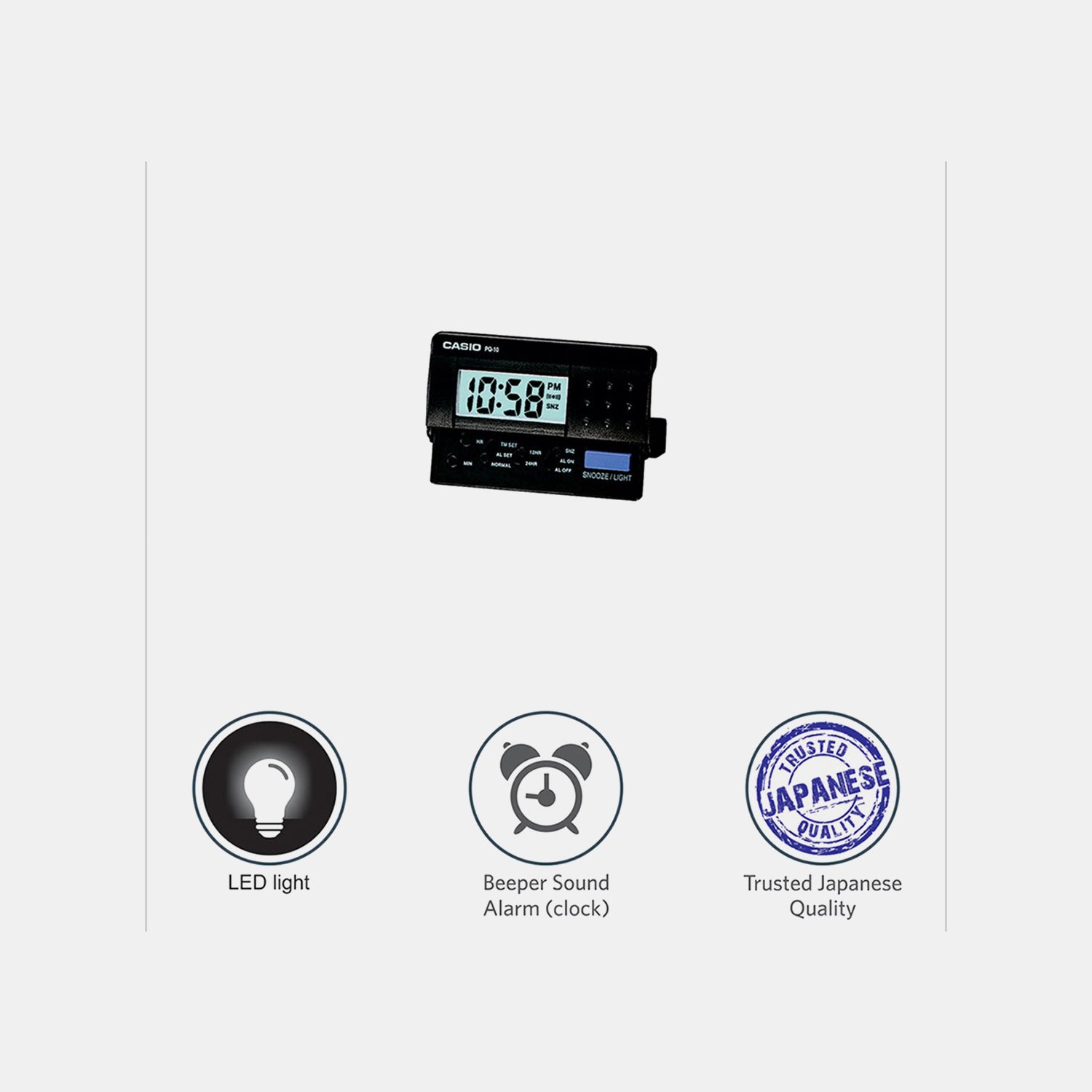 Resin Digital Table Clock PQ-10-1 PL001