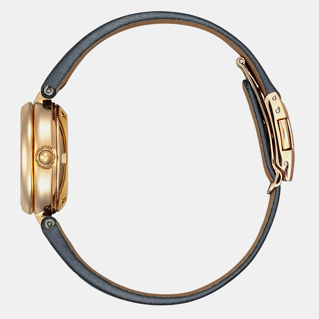 Women Automatic Black Dial Analog Leather Watch PR1023-10H