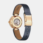 Women Automatic Black Dial Analog Leather Watch PR1023-10H