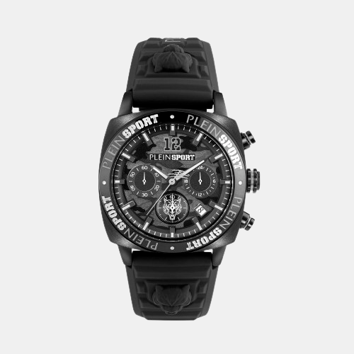 Plein Sports Round Black Chronograph watch