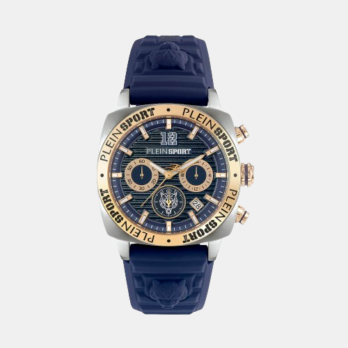 Plein Sports Round Blue Chronograph watch