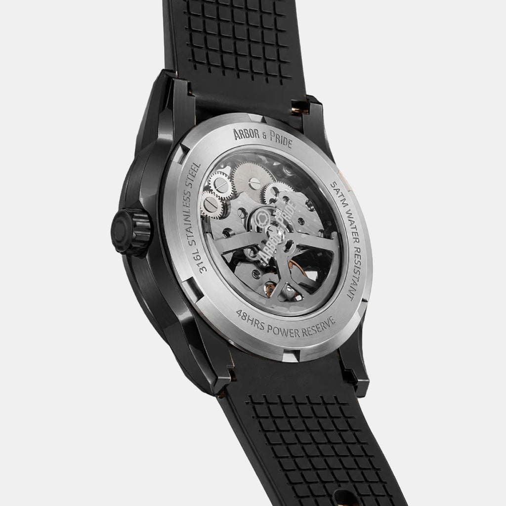 Pulse Men Automatic Green Dial Analog Silicone Watch Pulse Silver - Green