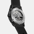 Pulse Men Automatic Green Dial Analog Silicone Watch Pulse Silver - Green