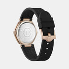 Women Quartz Black Dial Analog Silicone Watch PW1BA0323