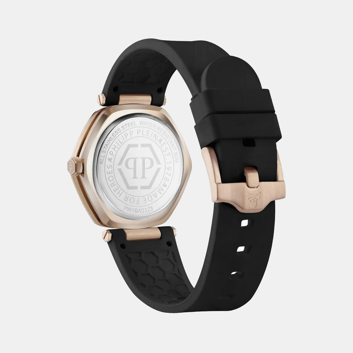 Women Quartz Black Dial Chronograph Silicone Watch PW1BA0323