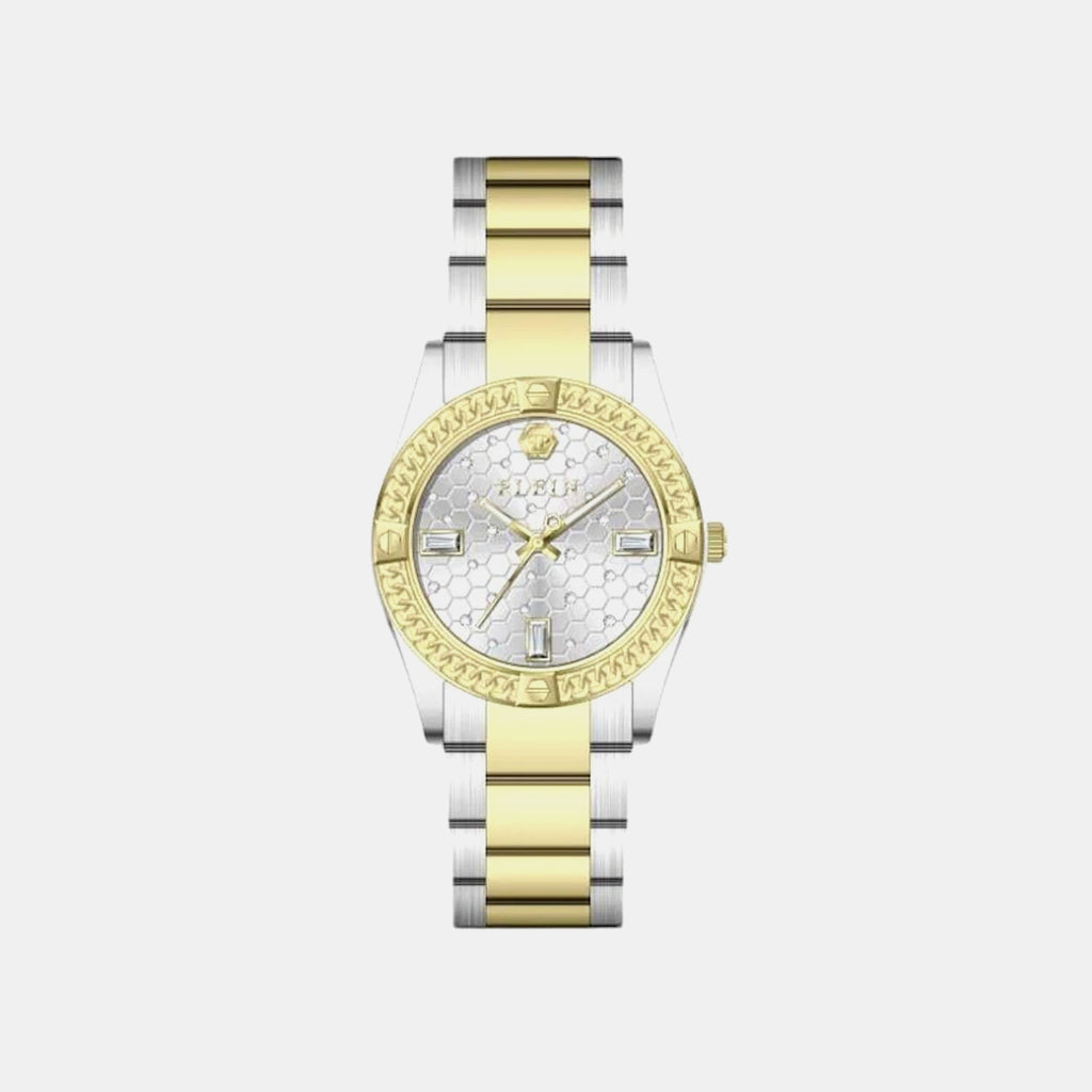 Women Quartz Silver White Dial Analog Metal Watch PW1FA0225