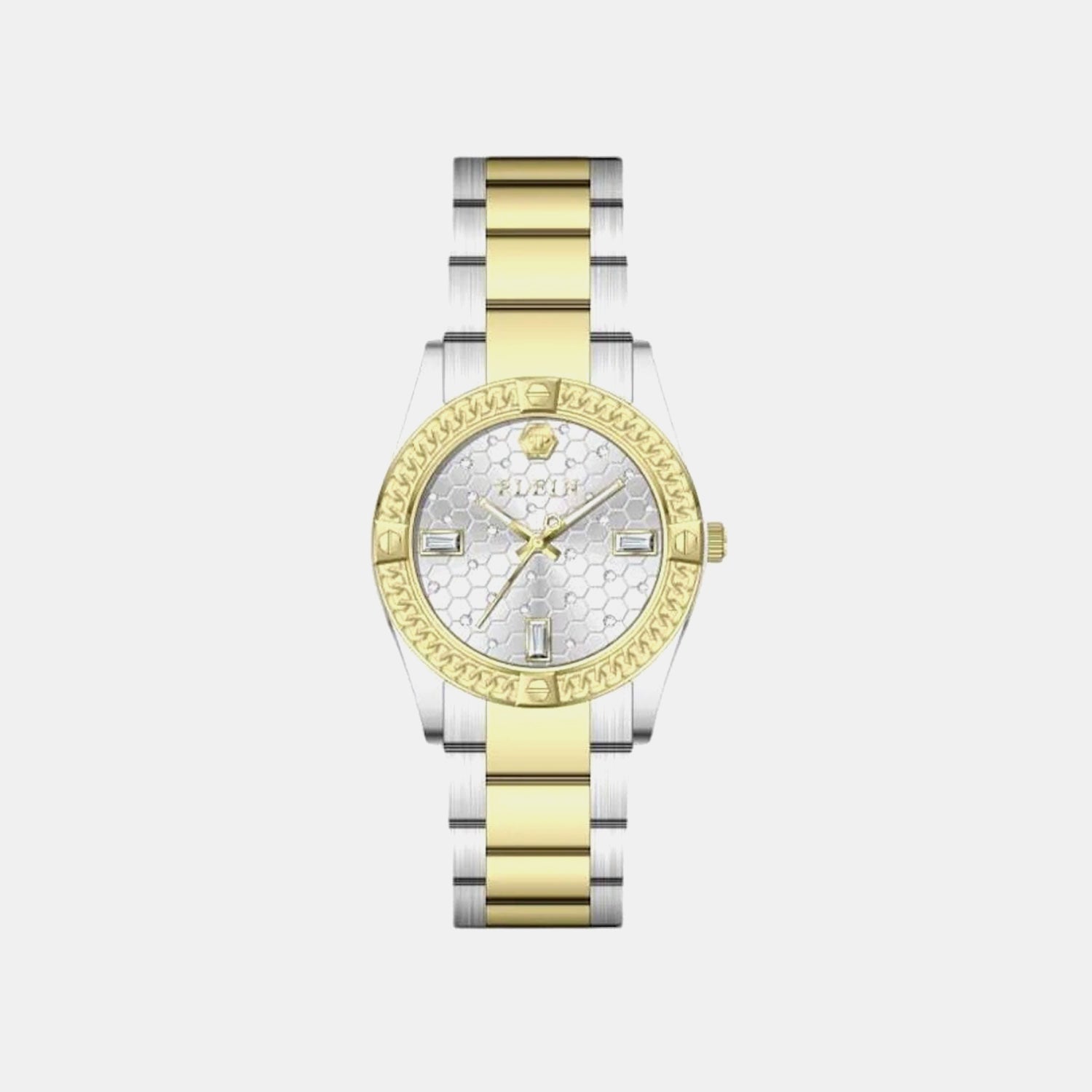 Women Quartz Silver White Dial Analog Metal Watch PW1FA0225