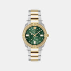 Women Quartz Green Dial Analog Metal Watch PW1FA0325